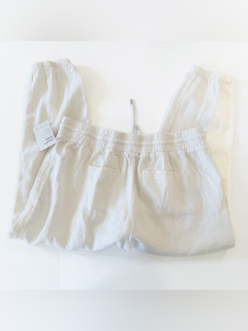 Athleta Pants Womens Plus Sz 20 Cabo Linen Joggers New Beach Boho - Picture 10 of 11